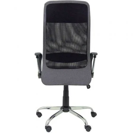 FORÖL Silla de oficina Esteras Gris y Negro con mecanismo basculante